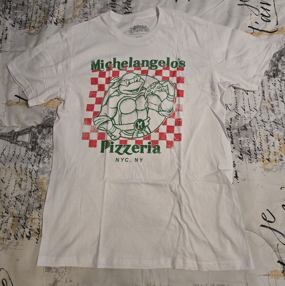 Michelangelo's Pizzeria Graphic Tee - White